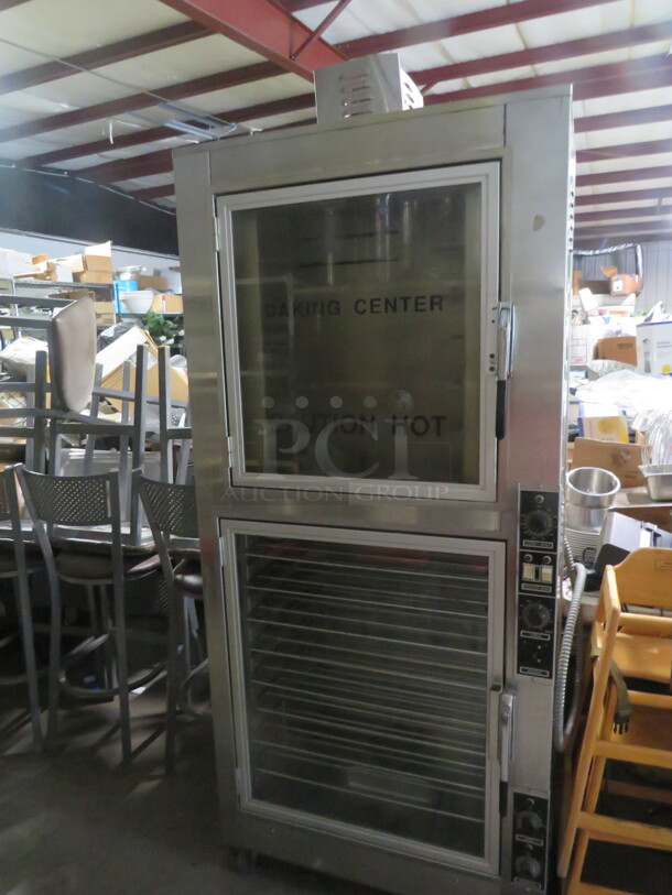 One NUVU Oven Proofer On Casters. Unable To Test. Model# OP-2LFM. 120/208 Volt. 3 Phase. 35X24X84 - Image 1 of 2