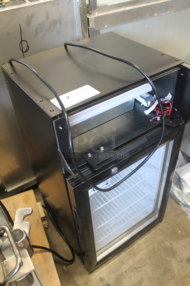 BRAND NEW SCRATCH AND DENT! Avantco 360SC40 Commercial Black Countertop Display Cooler With Polycated Shelves. Missing Top Panel. 110-120V. Tested and Working! - Image 8 of 8