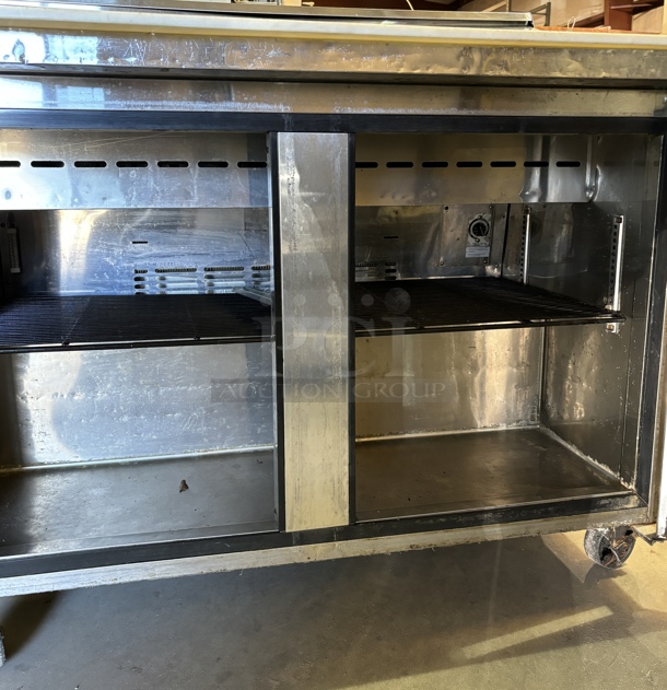 Turbo Air 48" 2 Dr. Refrigerated Prep Table, 115V, Tested & Working! - Image 3 of 4