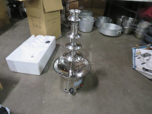 One 5 Tier Stainless Steel Chocolate Fountain. Model# D20099. 110 Volt. $707.29