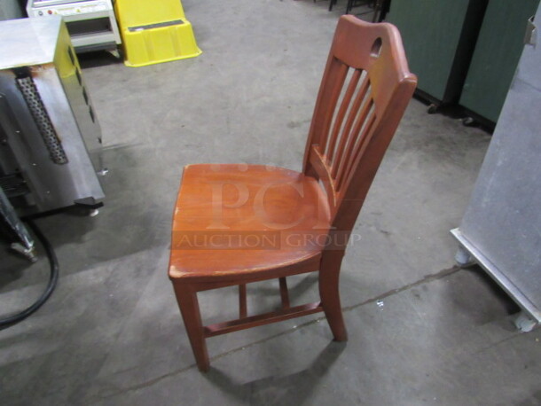 Wooden Schoolhouse Chair. 4XBID - Image 2 of 3