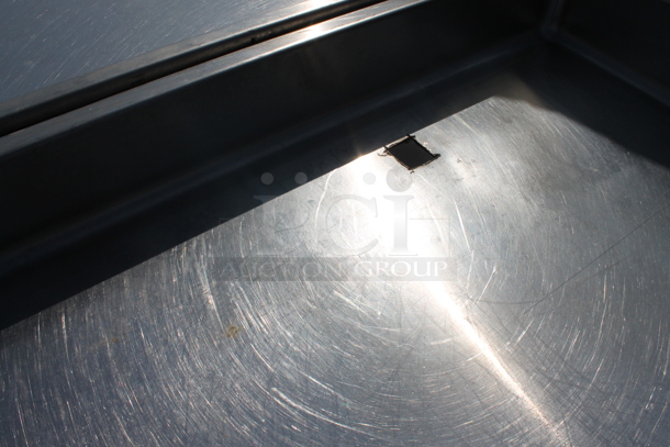 Stainless Steel Commercial Table w/ Back Splash and 2 Under Shelves. - Image 7 of 7