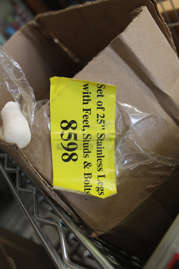 ALL ONE MONEY! Lot of 2 BRAND NEW SCRATCH AND DENT! Metal Legs for Convection Oven and Diverter - Image 6 of 6