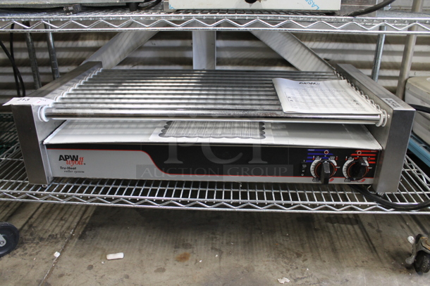 BRAND NEW SCRATCH AND DENT! APW Wyott HR-50 Stainless Steel Commercial Countertop Hot Dog Roller. 120 Volts, 1 Phase. Tested and Working! - Image 1 of 8