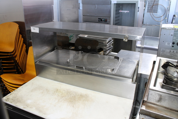 Continental CPT42 Stainless Steel Commercial Pizza Prep Table w/ Over Shelf and Oversized Cutting Board. Tested and Working! - Image 2 of 5