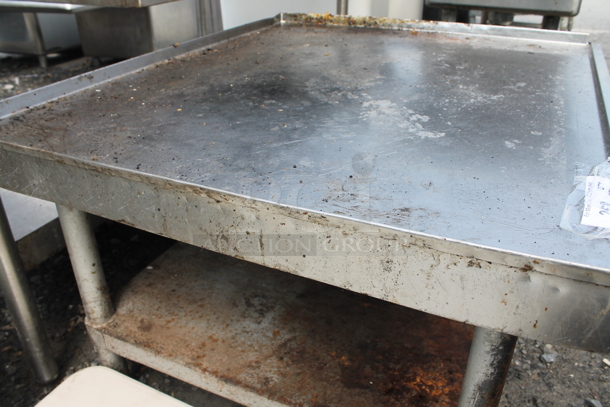 Stainless Steel Commercial Equipment Stand w/ Metal Under Shelf. - Image 4 of 4