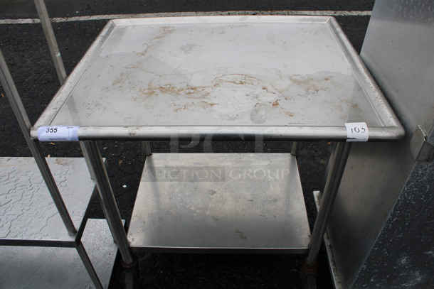 Stainless Steel Commercial Table w/ Under Shelf. 36x30x35