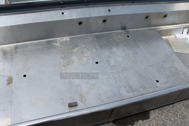 Stainless Steel Commercial 3 Bay Sink w/ Left Side Drain Board. No Legs. Bays 23x23. Drain Board 22x26.  - Image 11 of 11