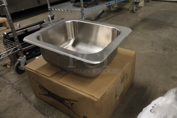 BRAND NEW SCRATCH AND DENT! Regency 600DIS1316 Stainless STeel Commercial Single Bay Drop In Sink.  - Image 3 of 5