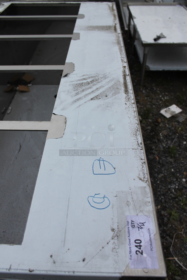 BRAND NEW SCRATCH AND DENT! Stainless Steel Commercial Counter w/ 2 Lower Doors.  - Image 4 of 8