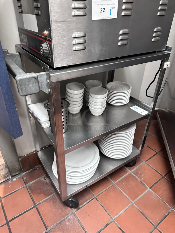 Clean! Stainless Steel Service Cart - 24 x 16 x 32 - Image 1 of 5