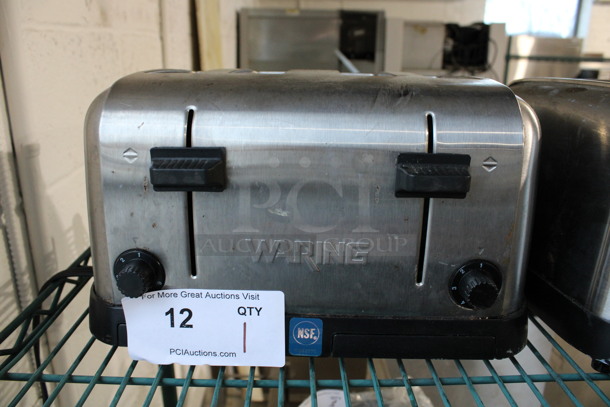 Waring Model WCT708 Metal Countertop 4 Slot Toaster. 120 Volts, 1 Phase. 12x11x7