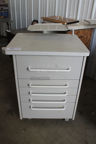 Gray Counter w/ 5 Drawers.