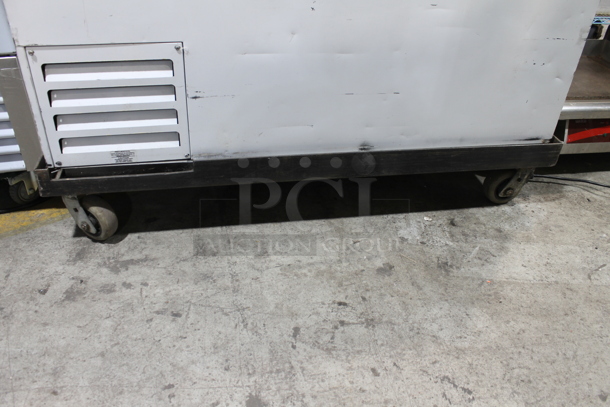 Metal Commercial Chest Freezer w/ 2 Center Hinge Lids on Commercial Casters. 110-120 Volts, 1 Phase. Tested and Working! - Image 2 of 9