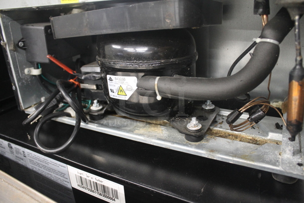 BRAND NEW SCRATCH AND DENT! Avanti BCA306SS-IS Commercial Stainless Steel Glass Door Beverage Cooler With Black Interior And Black Polycoated Shelves. 115V. Tested And Working! Stock Picture Used For Gallery Picture. - Image 5 of 5