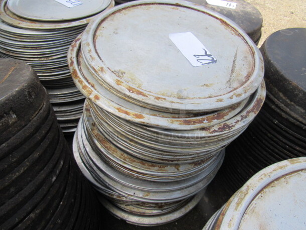 One MEGA Lot Of Assorted Pizza Pans.