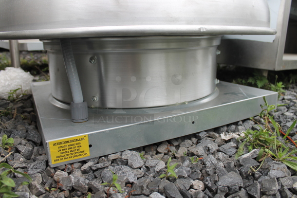 CaptiveAire BDCR15 Metal Commercial Rooftop Mushroom Exhaust Fan. 115 Volts, 1 Phase.  - Image 3 of 5