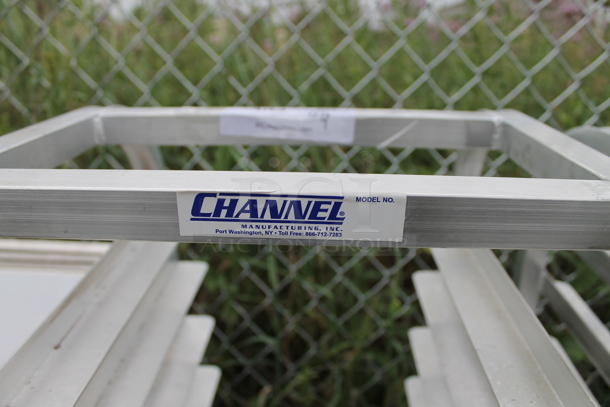BRAND NEW SCRATCH AND DENT! Channel Metal Commercial Pan Transport Rack on Commercial Casters. - Image 2 of 5