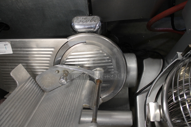 Globe Stainless Steel Commercial Countertop Automatic Meat Slicer w/ Blade Sharpener. 115 Volts, 1 Phase. Tested and Working! - Image 3 of 9