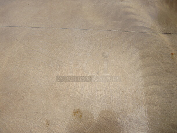 One Aluminum Folding Table By Southern Aluminum, With  Bronze Color Swirl  Finish. 72X30X30 - Image 2 of 2