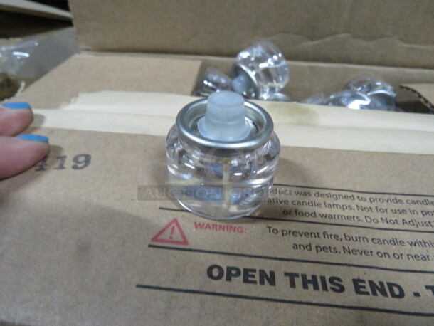 One Box Of 180 NEW Hollowick 8 Hour Smokeless Clear Liquid Candle Fuel Cartridge.  - Image 1 of 3