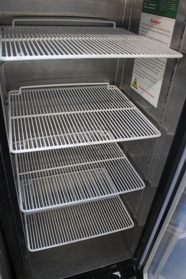 2020 Atosa MCF8725GR Metal Commercial Single Door Reach In Cooler Merchandiser w/ Poly Coated Racks. 115 Volts, 1 Phase. Tested and Powers On But Does Not Get Cold - Image 6 of 7