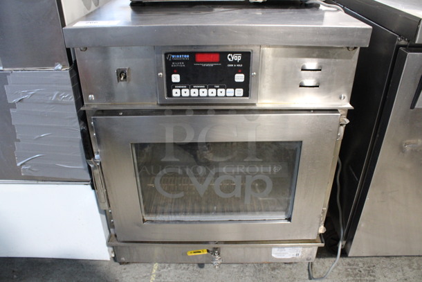 2011 Winston CVap Model CAC507GR Stainless Steel Commercial Warming Holding Cabinet on Commercial Casters. 208 Volts. 27.5x34x36