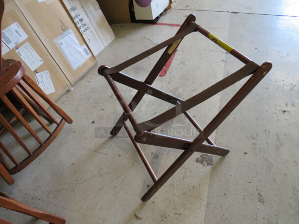 One Wooden Infant Seat Holder.  - Image 1 of 2
