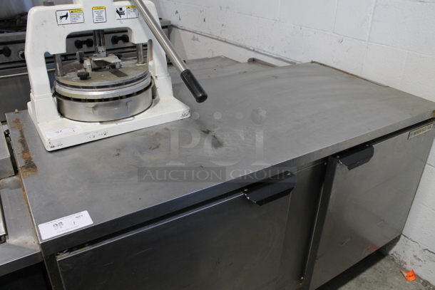 Beverage Air WTF60AY Stainless Steel Commercial 2 Door Undercounter Freezer on Commercial Casters. 115 Volts, 1 Phase. Tested and Does Not Power On - Image 2 of 7