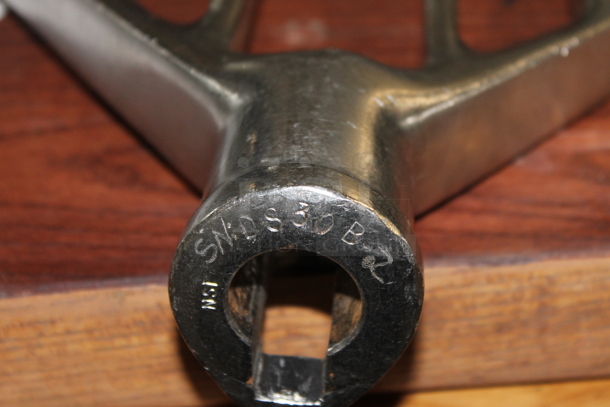 Hobart D 300 Metal Commercial Floor Style 30 Quart Planetary Dough Mixer w/ Stainless Steel Mixing Bowl and Paddle Attachment. 200 Volts, 3 Phase.  - Image 7 of 10