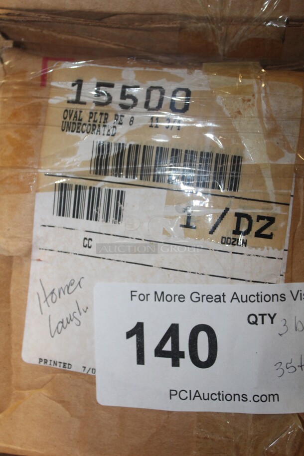 NEW IN BOX! 35 Homer Laughlin 11.75" oval Platters. 35X Your Bid! 
  - Image 2 of 2