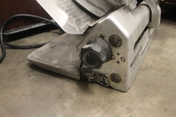 Globe Stainless Steel Commercial Countertop Automatic Meat Slicer w/ Blade Sharpener. 115 Volts, 1 Phase. Tested and Working! - Image 6 of 7