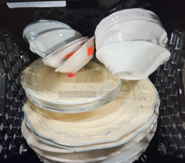 One Misc Lot Of Dishes.