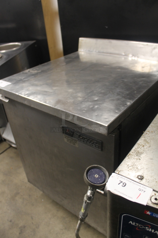 True TWT-27F Stainless Steel Commercial Single Door Work Top Freezer w/ Back Splash. 115 Volts, 1 Phase. Tested and Powers On But Does Not Get Cold - Image 3 of 6