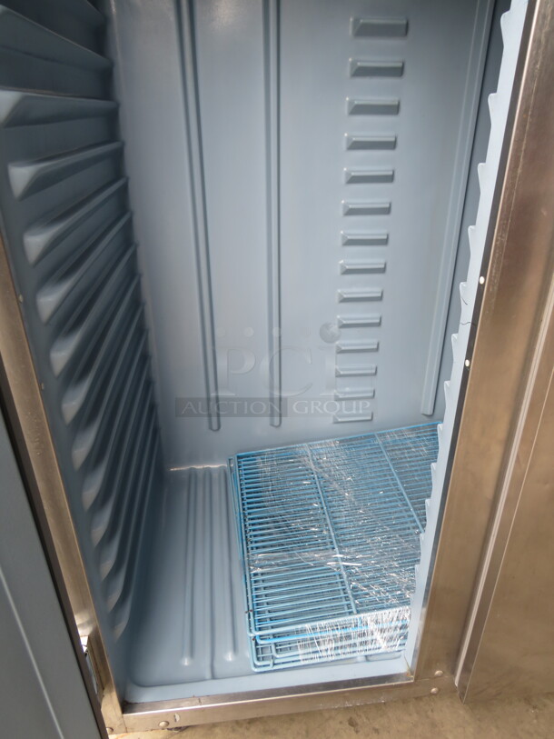 One WORKING Delfield 6000XL 2 Door Stainless Steel Refrigerator With 5 Racks On Casters. 115 Volt. Model# 6051XL-S. 51X32X79.5. $6398.00 - Image 2 of 3