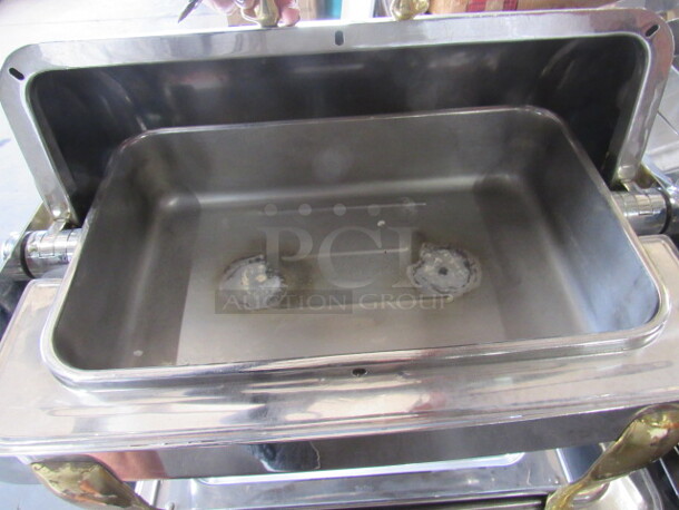 One Beautiful Roll Top Chafer With Gold Accents. - Image 3 of 3