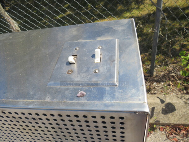 One 12 Foot Stainless Steel Hood System With Filters, Lights, And Piping. 144X46X18 - Image 4 of 5