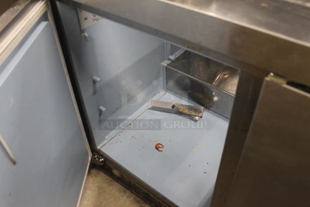 2013 Delfield 4472N-30M-M479 Stainless Steel Commercial Prep Table on Commercial Casters. 115 Volts, 1 Phase. Tested and Powers On But Does Not Get Cold - Image 5 of 8