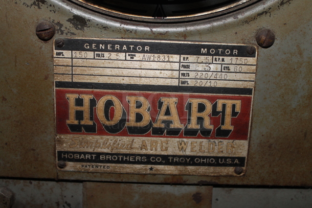 Hobart Metal Commercial Welder. 220/440 Volts, 3 Phase, 150 Amps. - Image 5 of 5