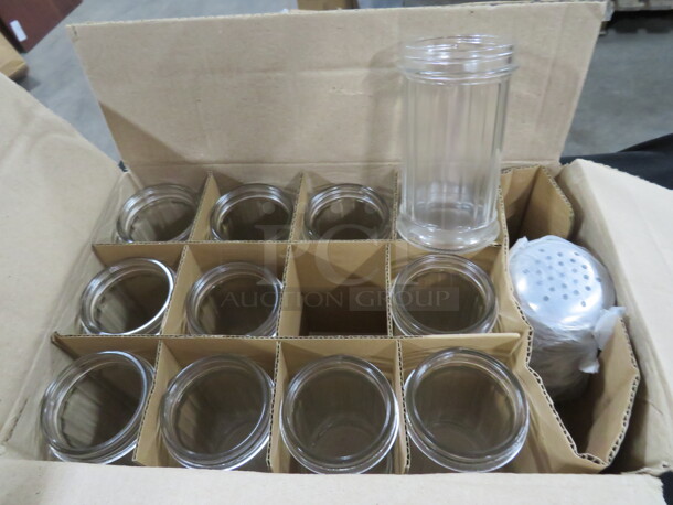 NEW 12oz Glass Sugar/Shakers. 12XBID - Image 2 of 3