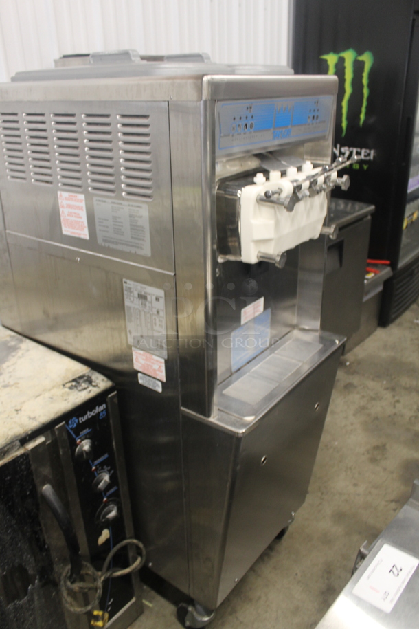 Taylor 794-33 Stainless Steel Commercial Floor Style Water Cooled 2 Flavor w/ Twist Soft Serve Ice Cream Machine on Commercial Casters. 208-230 Volts, 3 Phase. - Image 2 of 7