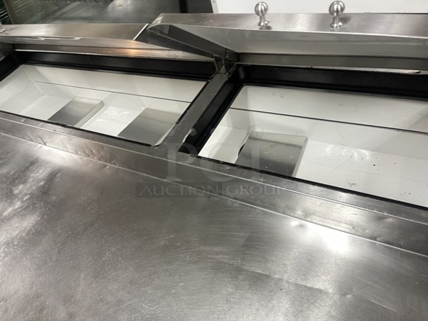 True TPP-AT-67-HC 67 inch commercial  Pizza Prep Table w/ Refrigerated Base, 115v Tested and Working! - Image 6 of 8