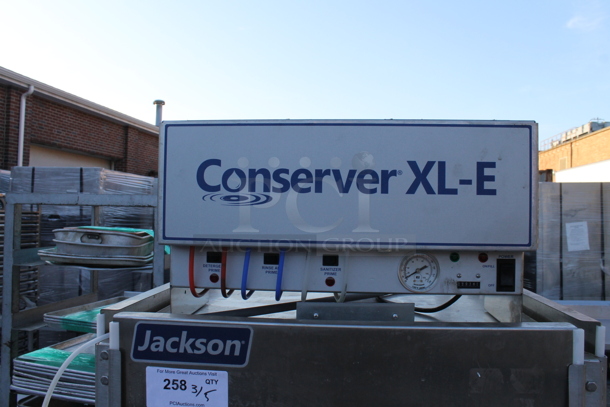 2017 Jackson CONSERVER XL-E Stainless Steel Commercial Straight Pass Through Dishwasher. 115 Volts, 1 Phase.  - Image 3 of 7