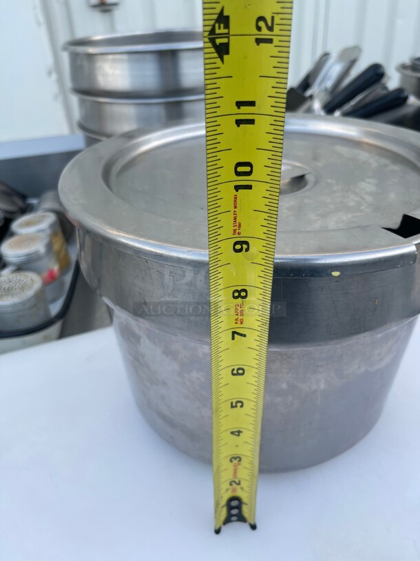 Commercial Stainless Steel Containers NSF 11x11x9  - Image 7 of 7