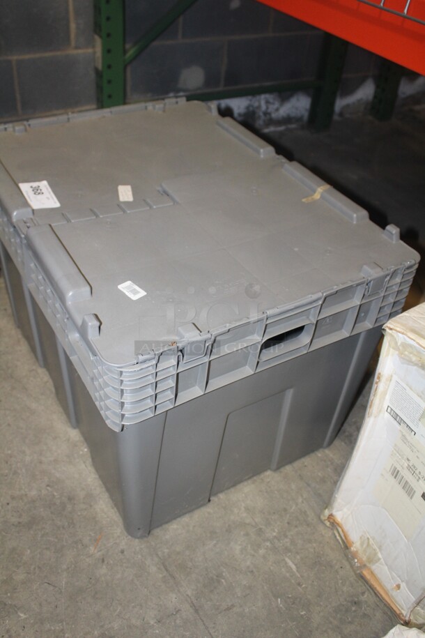 ALL ONE MONEY! Plastic Storage Box And Cambro Lids. 30x22x19 - Image 2 of 5