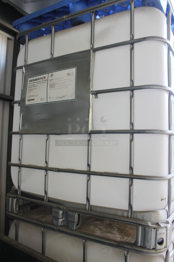 White Poly Tank in Metal Cage. BUYER MUST REMOVE. - Image 4 of 4