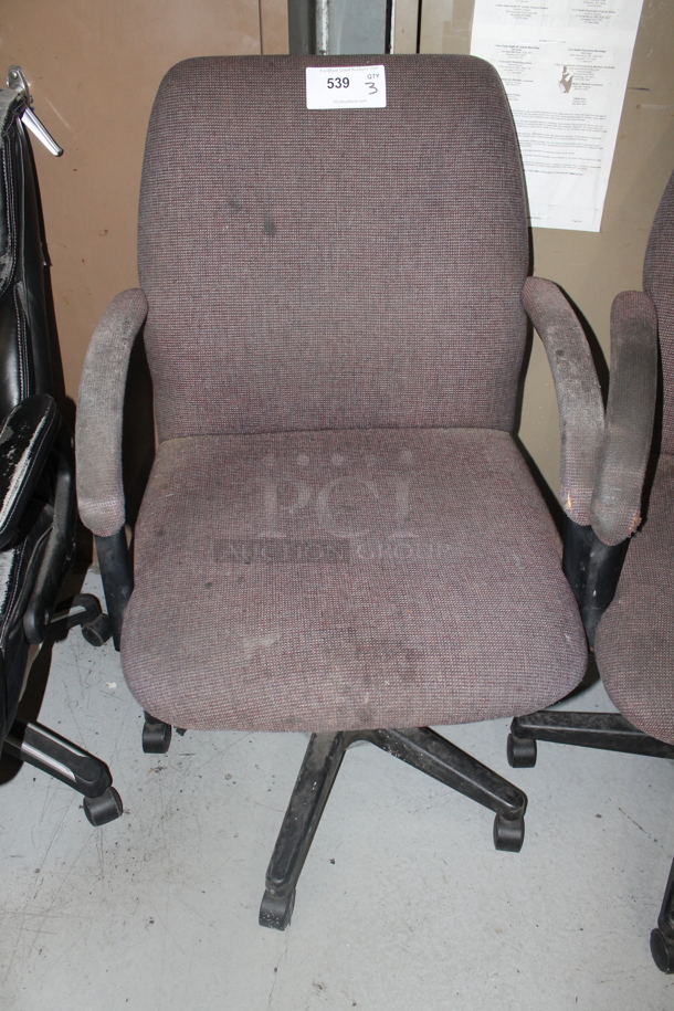 3 Various Office Chairs on Casters. 3 Times Your Bid! - Image 5 of 6