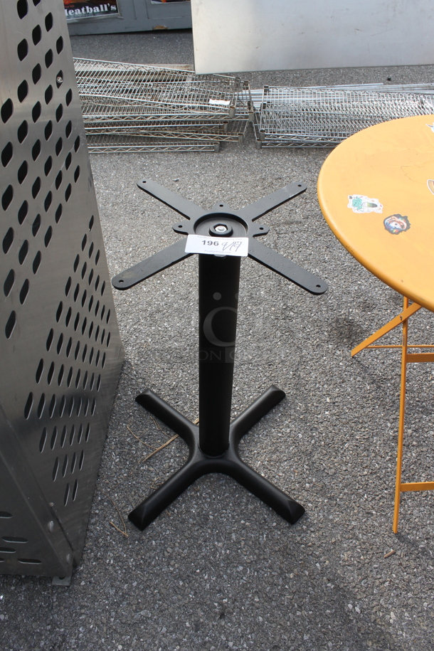 Black Metal Table Base. - Image 1 of 3