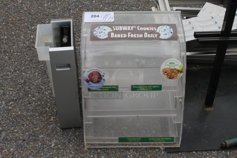 Clear Poly Cookie Dry Merchandiser Display Case.