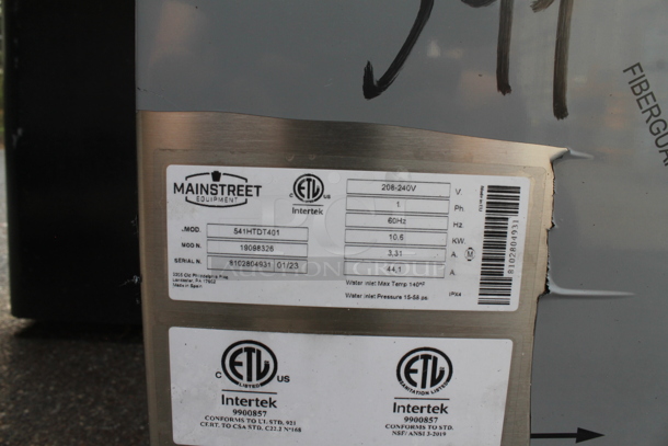 BRAND NEW SCRATCH AND DENT! 2023 Mainstreet 541HTDT401 Stainless Steel Commercial Straight Pass Through Dishwasher w/ Left Side Clean Side Dishwasher. 208-240 Volts, 3 Phase. - Image 11 of 11